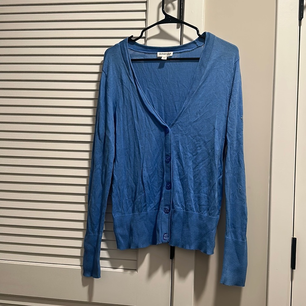 Light Blue Cardigan with large buttons